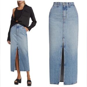 10 Crosby Derek Lam Denim Maxi Skirt, Size 29, NWT